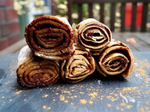gesunde zimt-röllchen