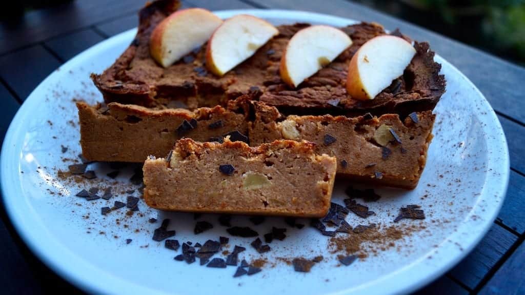 Gesunder Süßkartoffel Apfelkuchen
