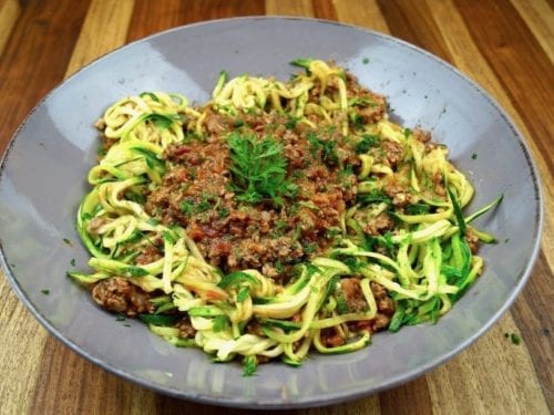 Low-Carb Nudel Bolognese