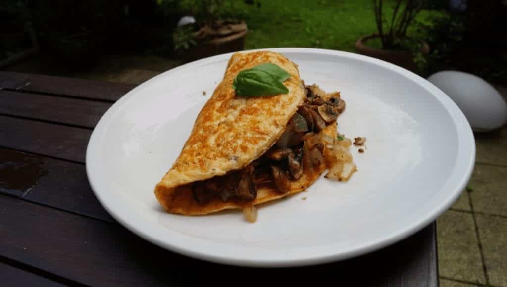 low carb Champignon omelette