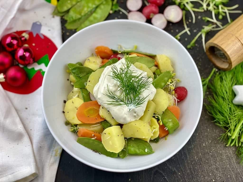 Gesunder Veganer Kartoffelsalat