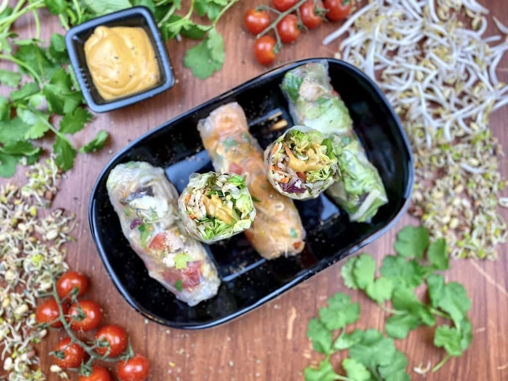 Sommerrollen der perfekte gesunde Snack Sommerrollen, der perfekte gesunde Snack