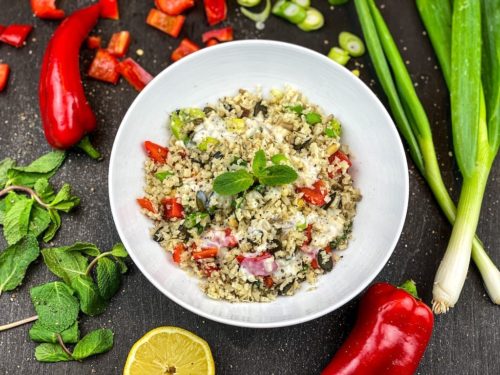 Low-Carb Couscous Salat