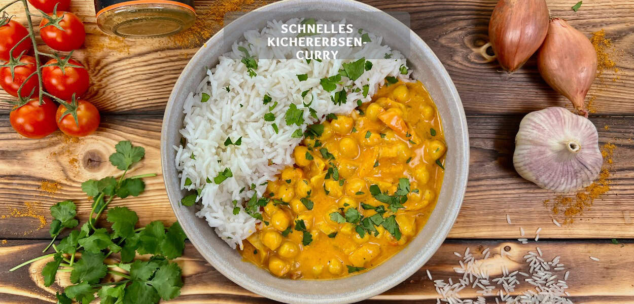 Schnelles Kichererbsen-Curry