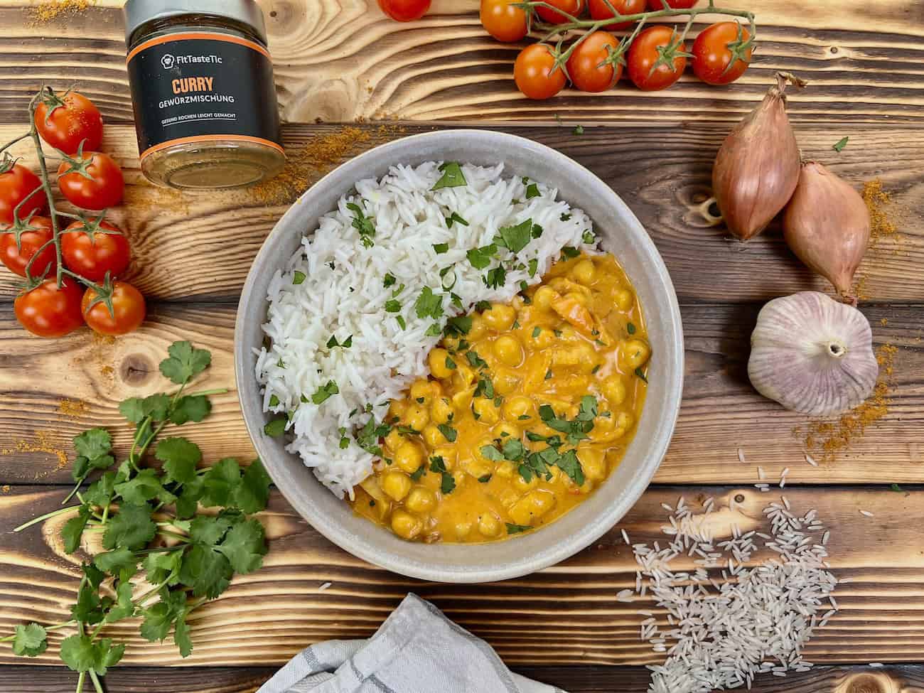 Schnelles Kichererbsen Curry