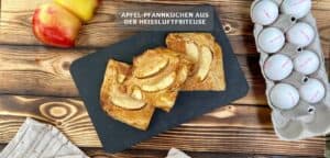 Apfel-Pfannkuchen aus der Heißluftfriteuse Rezept