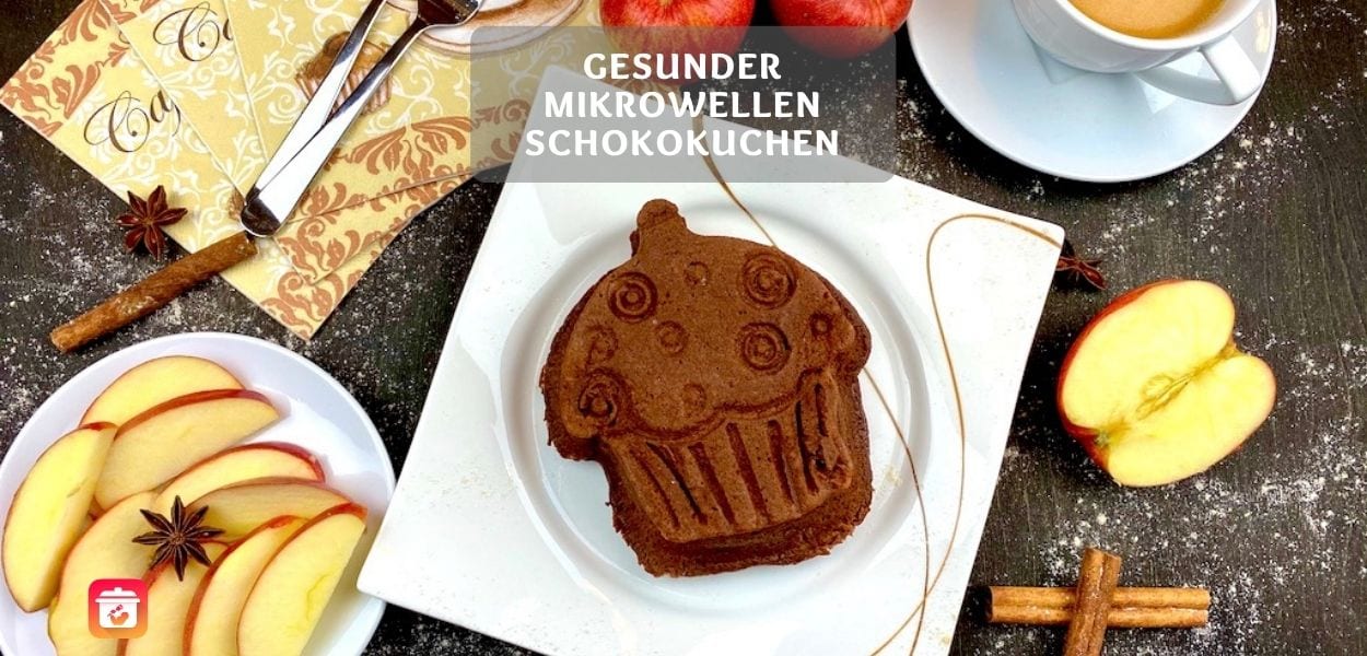 Schneller Schokokuchen – Gesunder Mikrowellen Schokokuchen