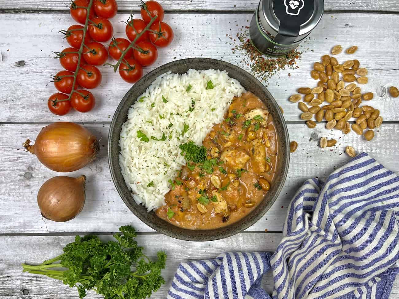 Afrikanisches Erdnuss Curry Afrikanisches Erdnuss-Curry