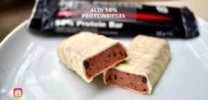 Aldi 50% Proteinriegel Test - Aldi Discounter Eiweißriegel: Proteinriegel Review