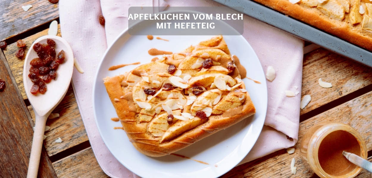 Apfel-Hefekuchen – Apfelkuchen vom Blech mit Hefeteig