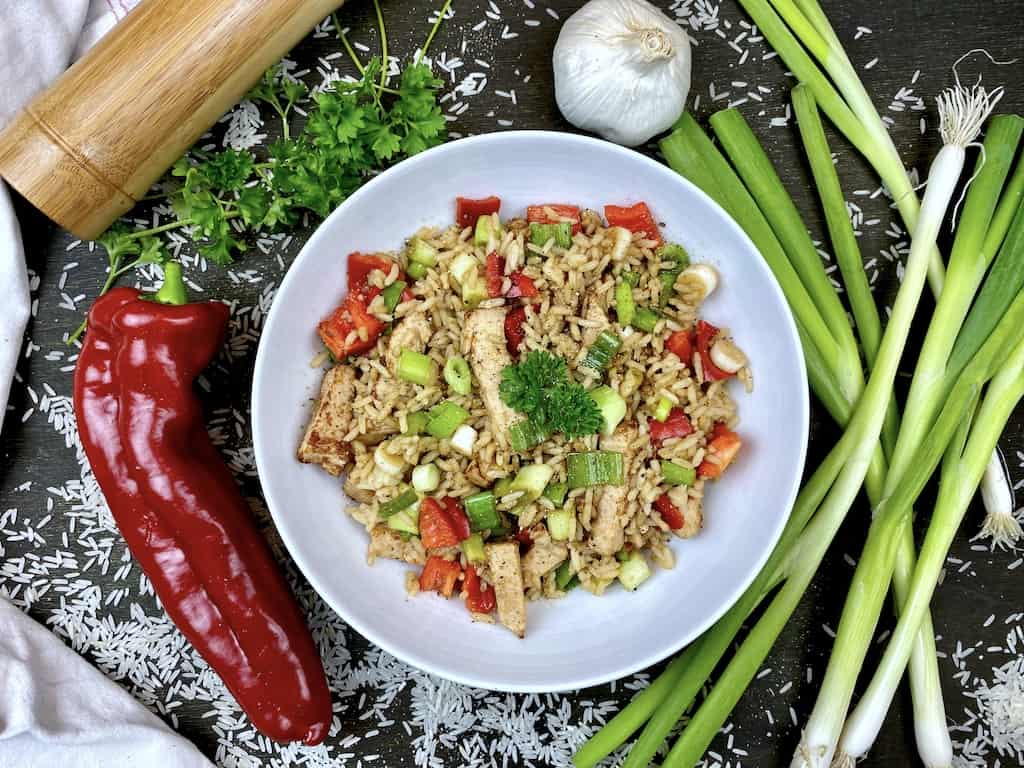 Asiatische Reispfanne