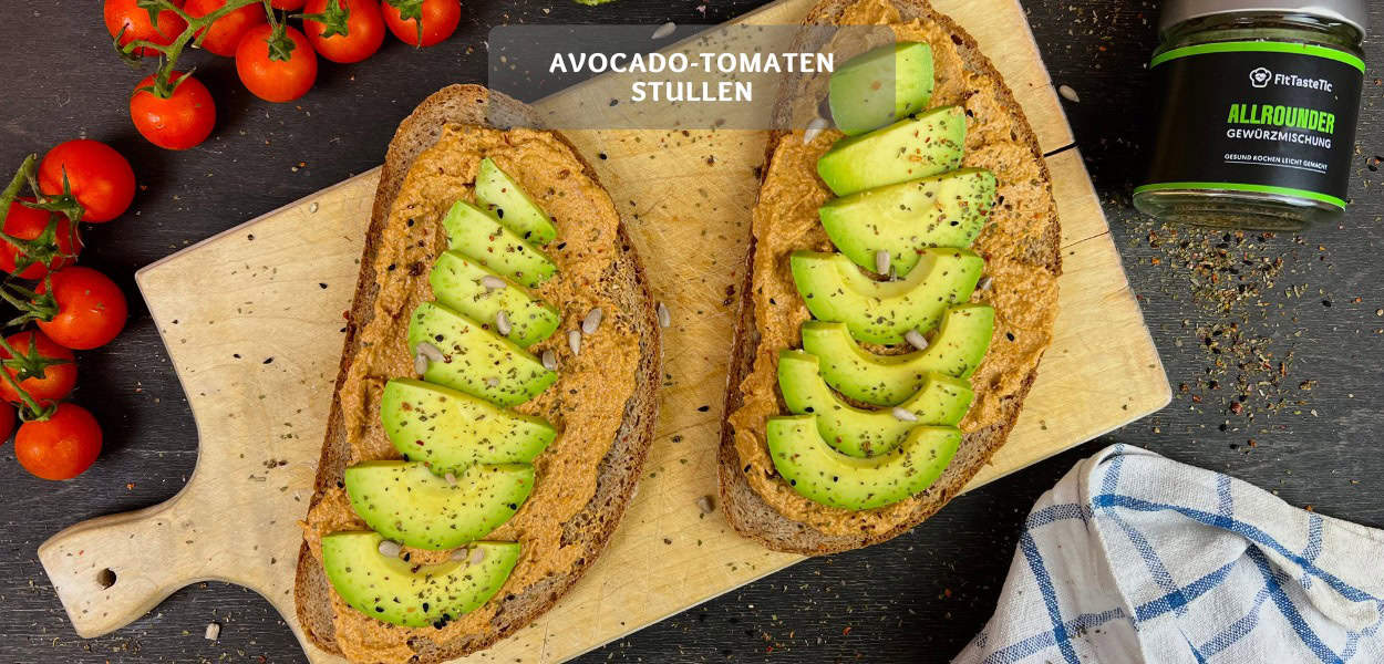 Avocado-Tomaten Stullen