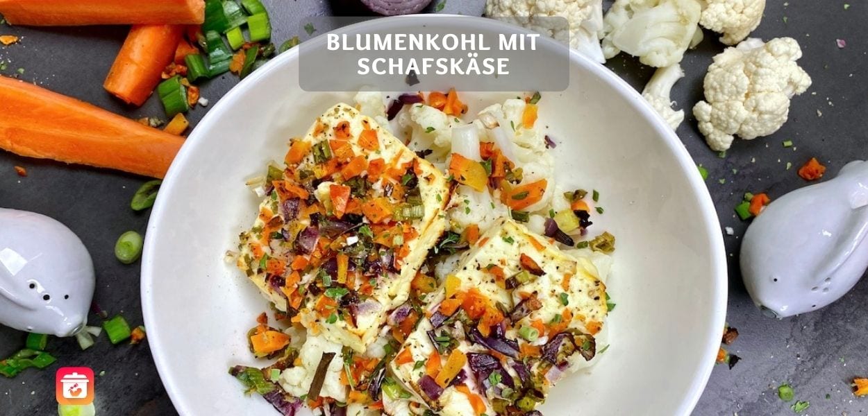 Blumenkohl mit Schafskäse – Gesundes Blumenkohl-Gericht