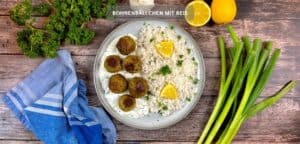 Bohnenbällchen Rezept mit Reis