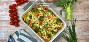 Brokkoli-Auflauf mit Nudeln
