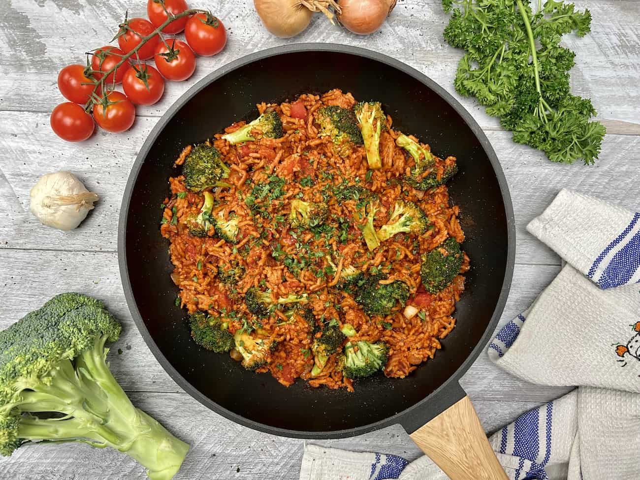 Brokkoli Hack Pfanne Brokkoli-Hack-Pfanne