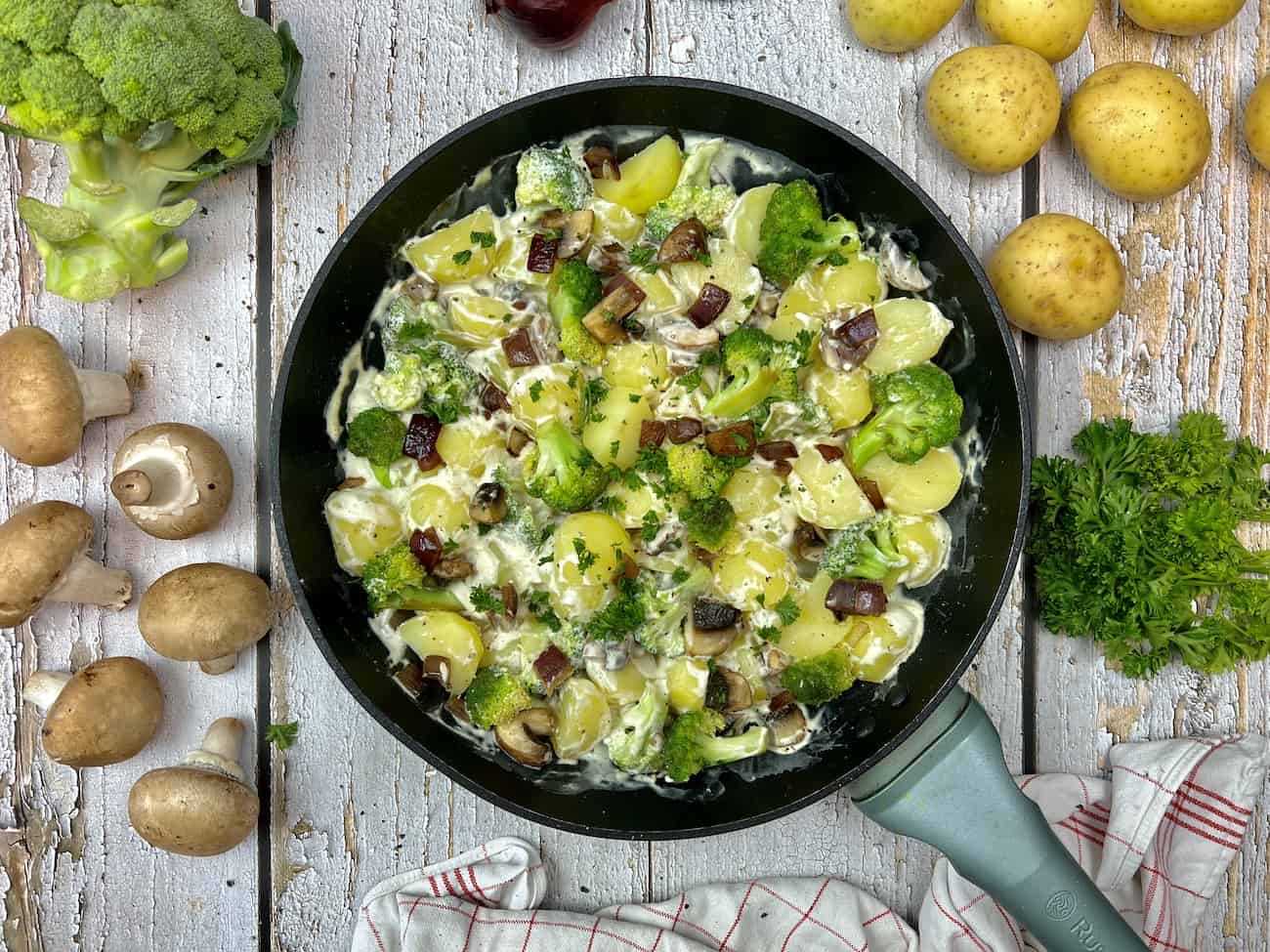 Brokkoli-Kartoffel Pfanne