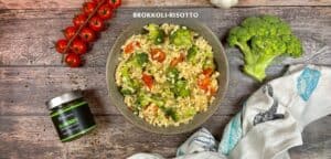 Brokkoli Risotto mit Tomaten