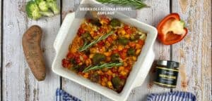 Brokkoli-Süßkartoffel-Auflauf mit Frischkäse