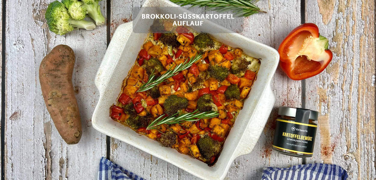 Brokkoli-Süßkartoffel-Auflauf