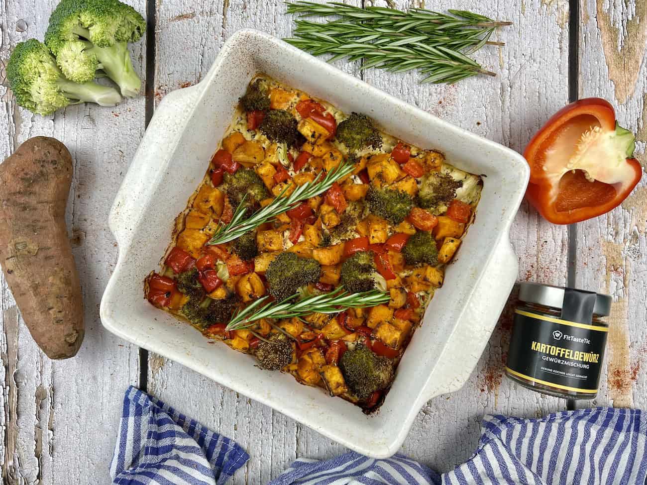 Brokkoli-Süßkartoffel-Auflauf