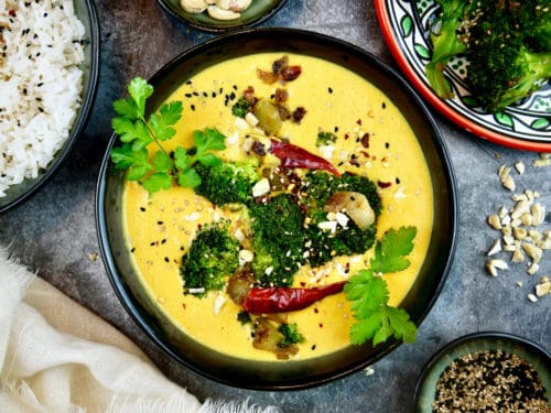 Cashew-Kokos-Curry mit Brokkoli