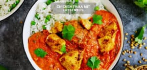Chicken Tikka mit Erbsenreis