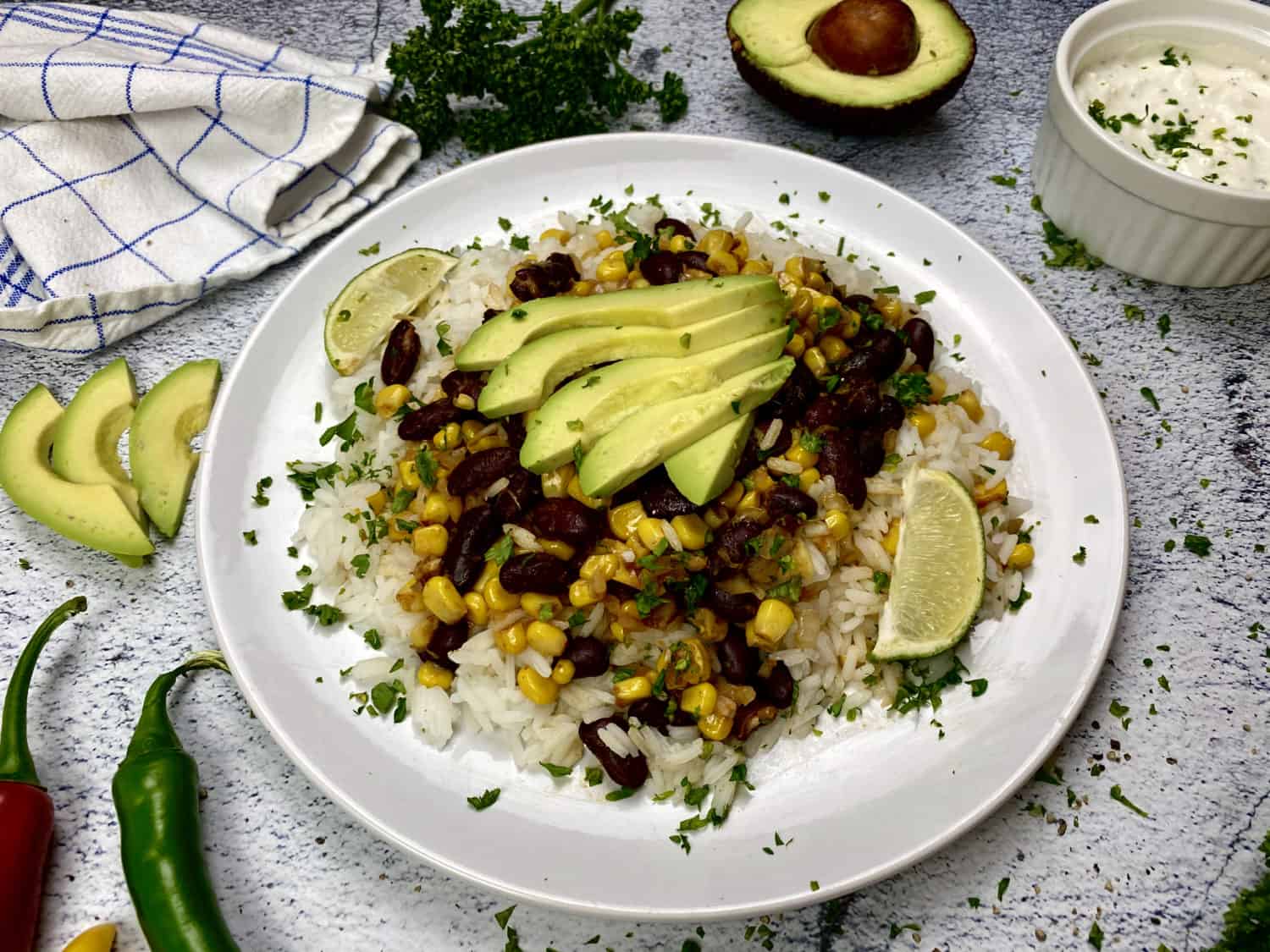 Chili sin Carne mit Reis