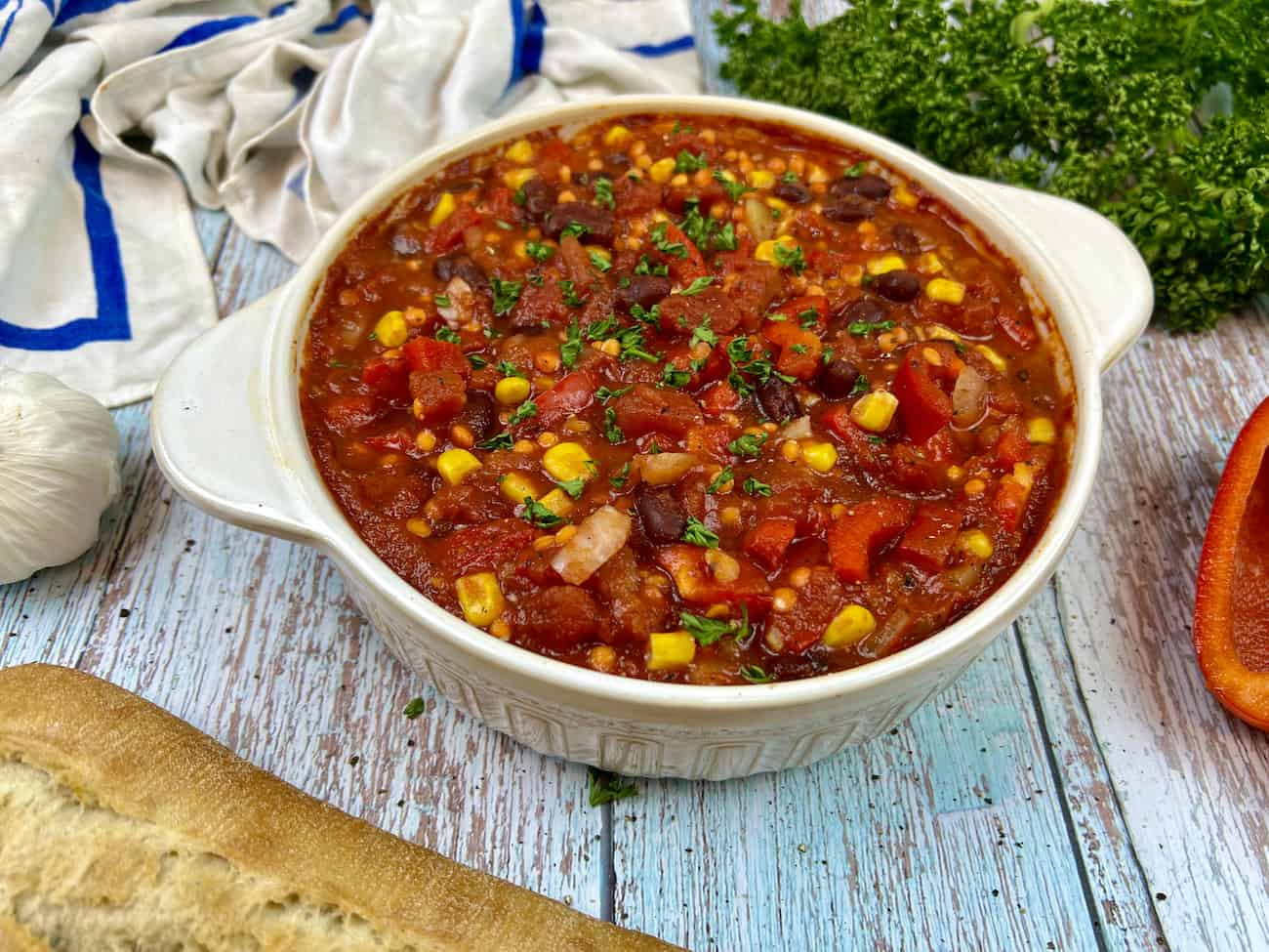 Chili sin carne aus dem Ofen Chili sin carne aus dem Ofen