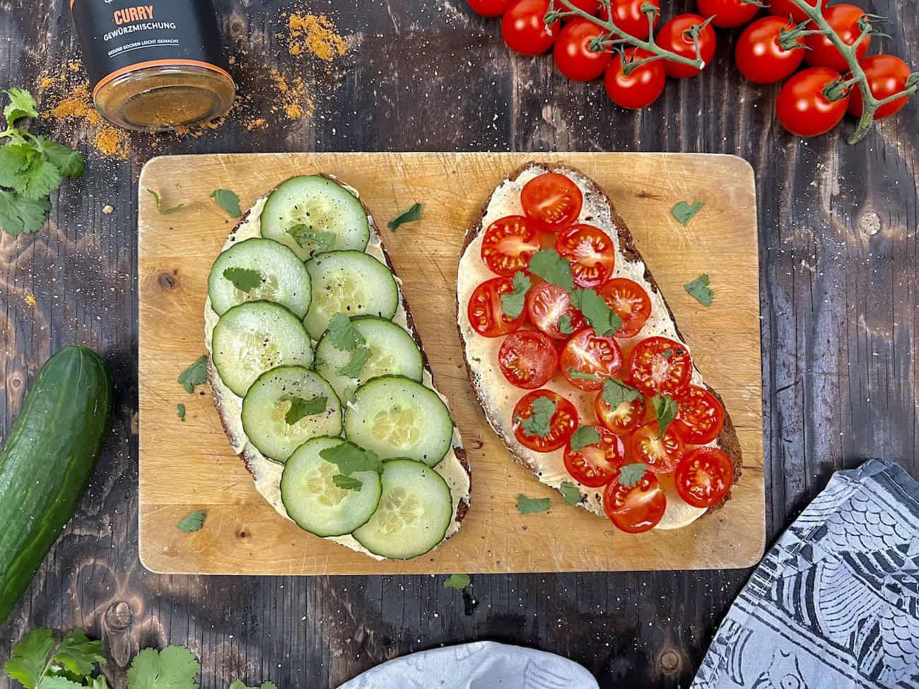 Curry-Gemüse Stullen