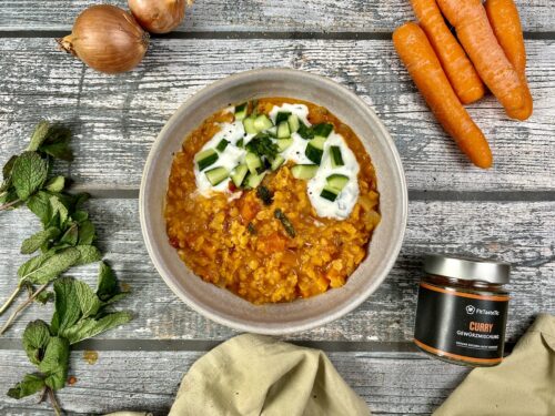 Curry-Linsen-Suppe