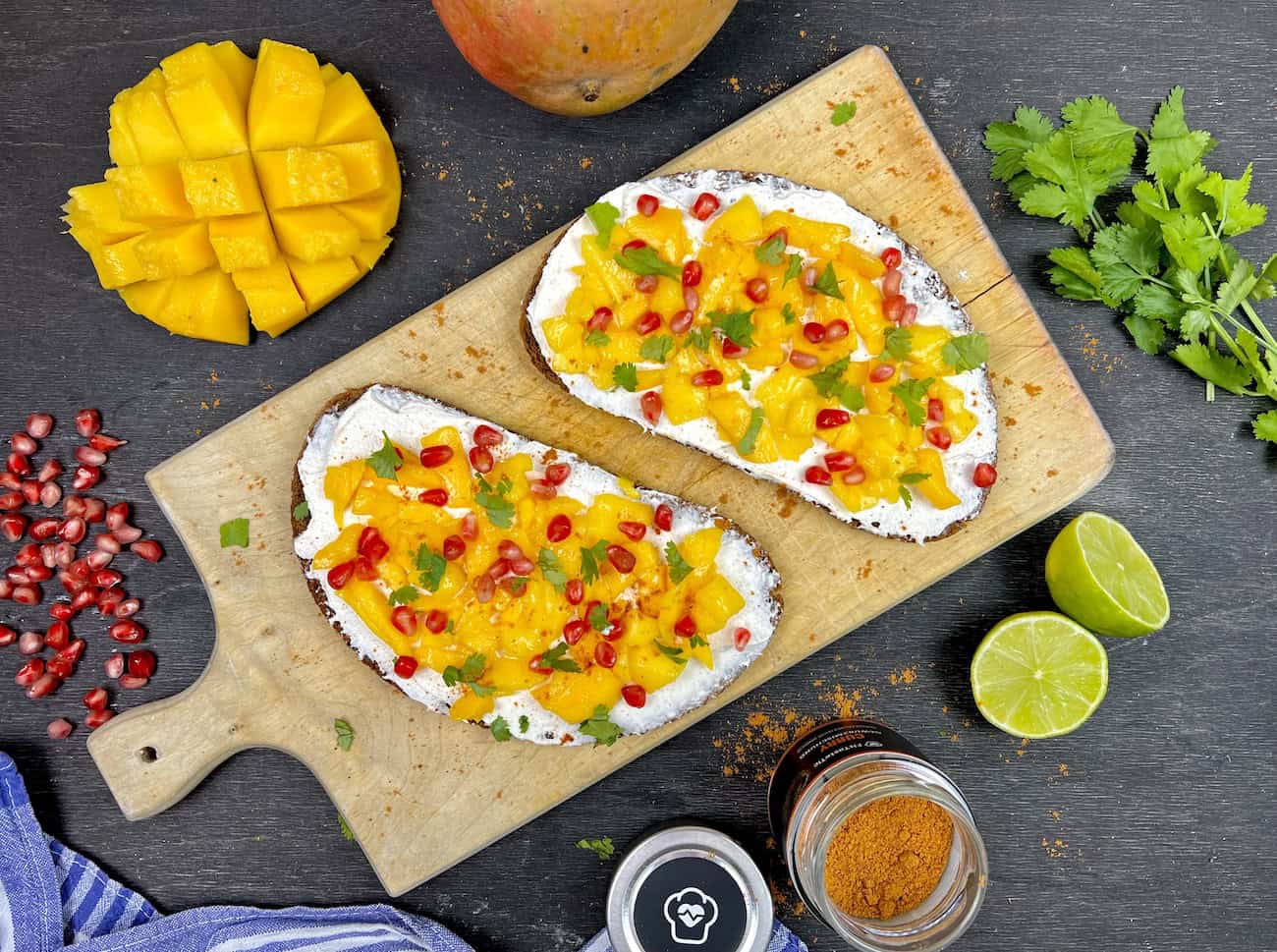 Curry-Mango-Stullen Rezept