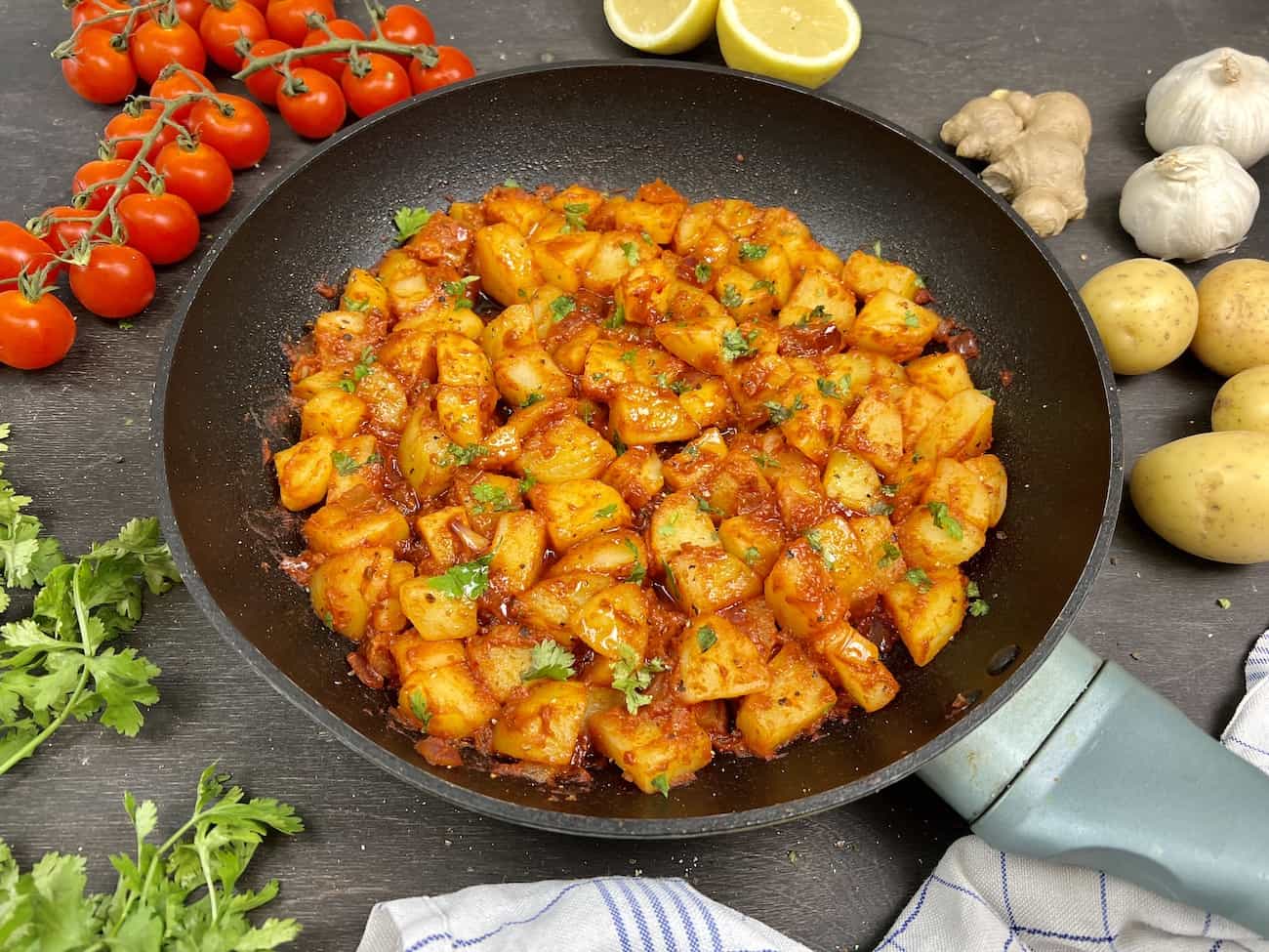 Einfache Bombay-Kartoffeln