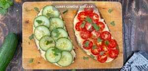 Einfache Curry-Gemüse Stullen