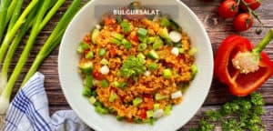 Einfacher Bulgursalat mit Paprika