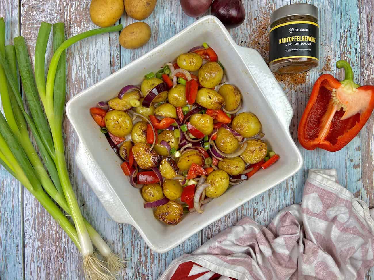 Einfacher Ofenkartoffelsalat