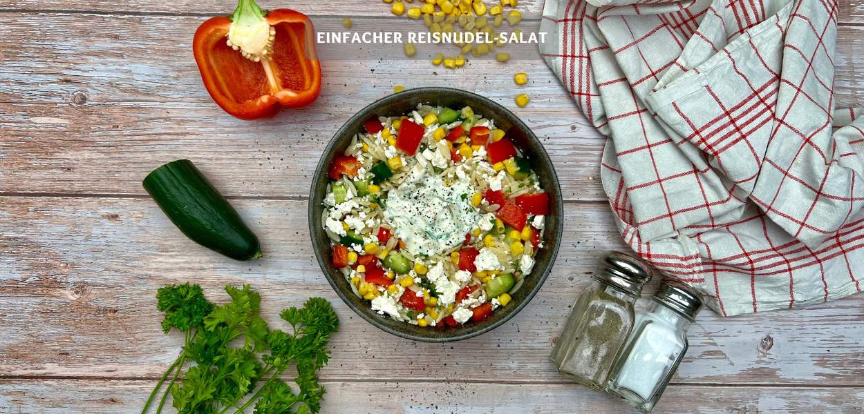 Einfacher Reisnudel-Salat