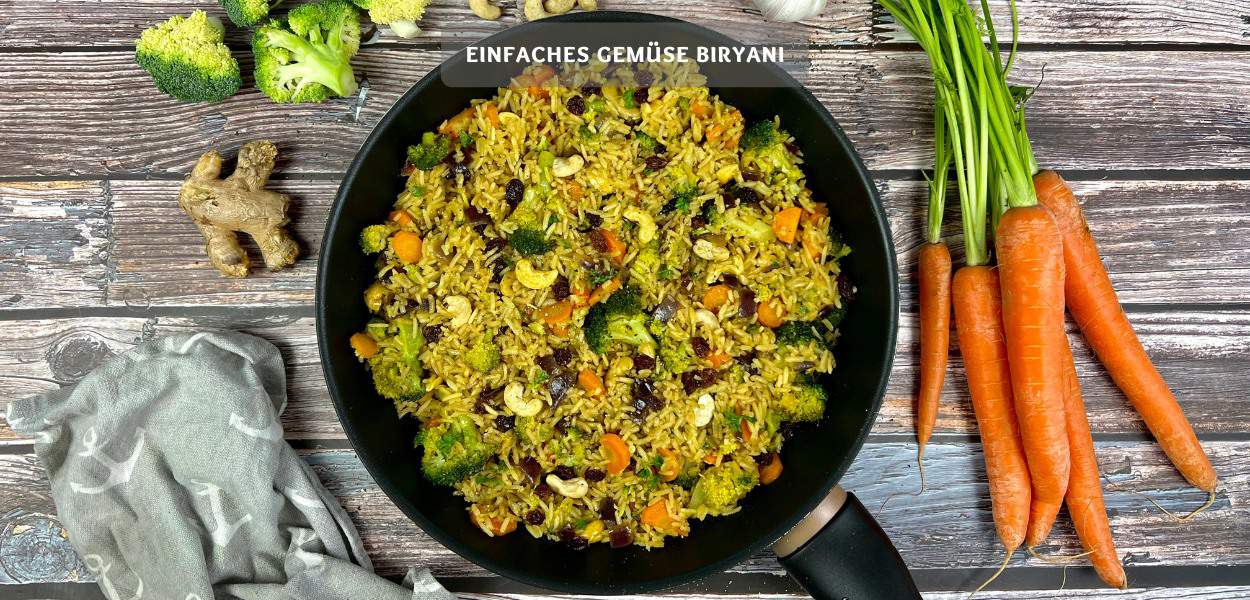 Einfaches Gemüse Biryani