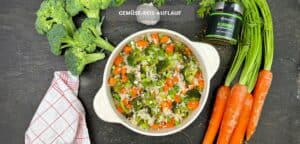 Einfaches Gemüse-Reis-Auflauf Rezept