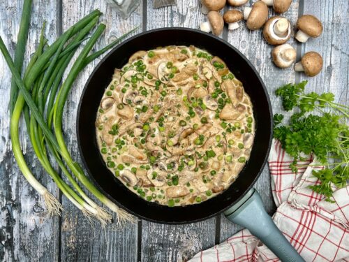 Einfaches Hähnchengeschnetzeltes Rezept mit Reis