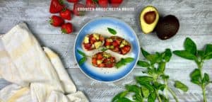Erdbeer-Avocado Bruschetta Brote