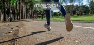 Essen nach dem Joggen