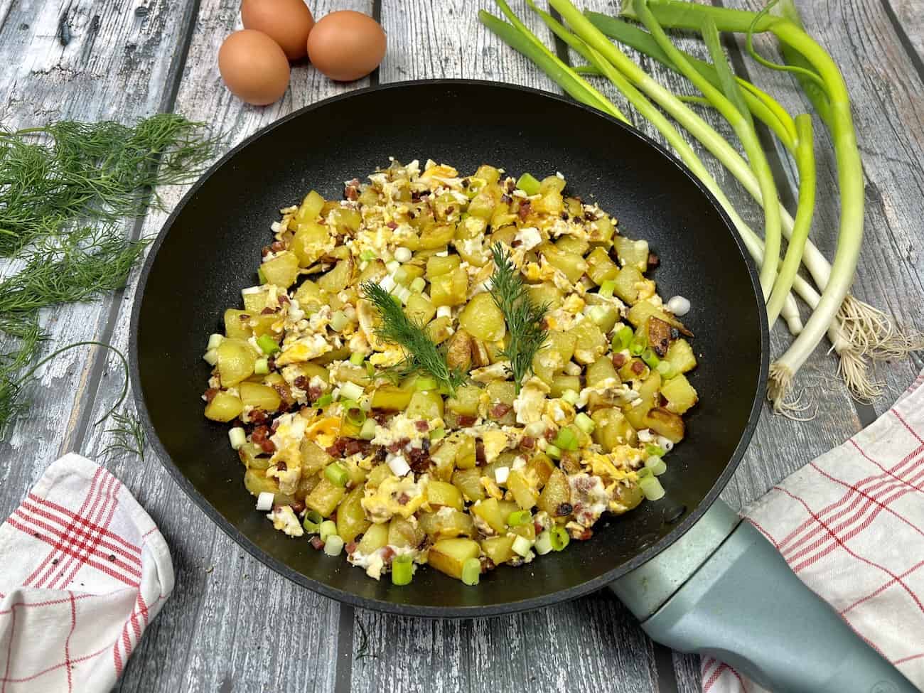 Feierabend Pfanne mit Ei