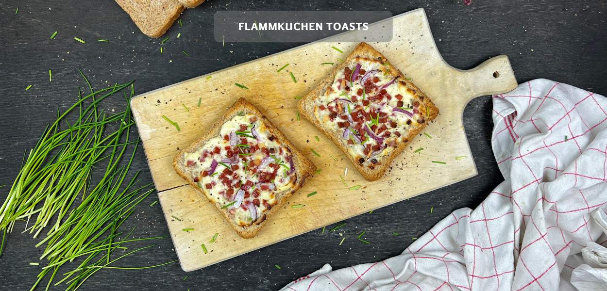 Flammkuchen Toasts Flammkuchen Toasts