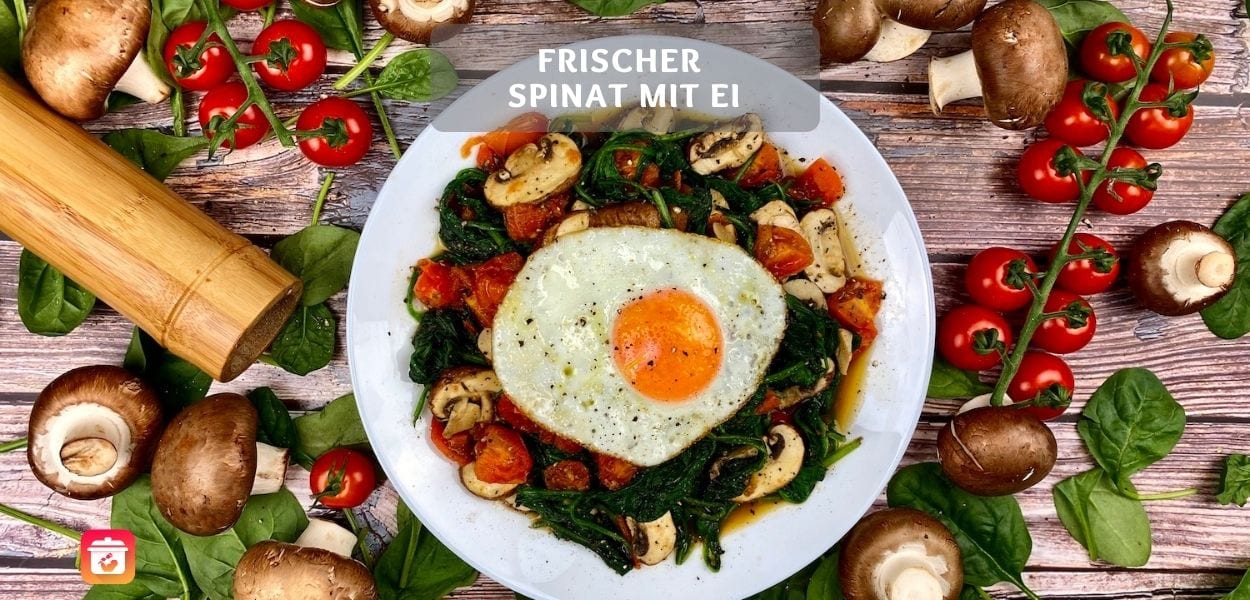 Frischer Spinat mit Ei – Gesundes Babyspinat Rezept