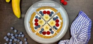 Frühstückspizza aus Haferflocken