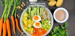 Gado Gado - indonesische Version eines Kartoffelsalates