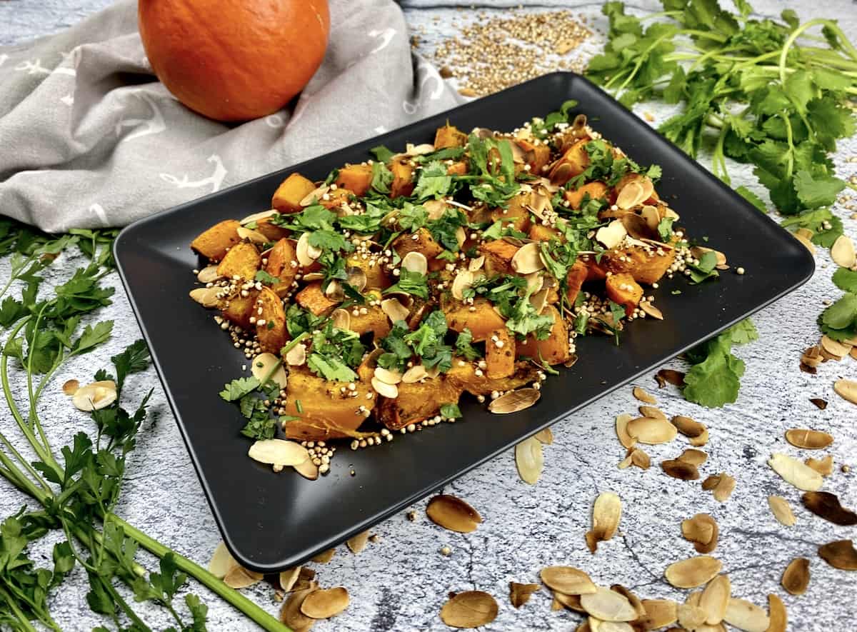 Gebackener Hokkaido-Kürbis mit Quinoa
