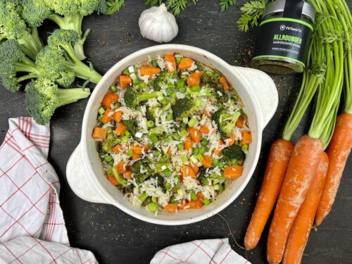 Gemüse-Reis-Auflauf Rezept