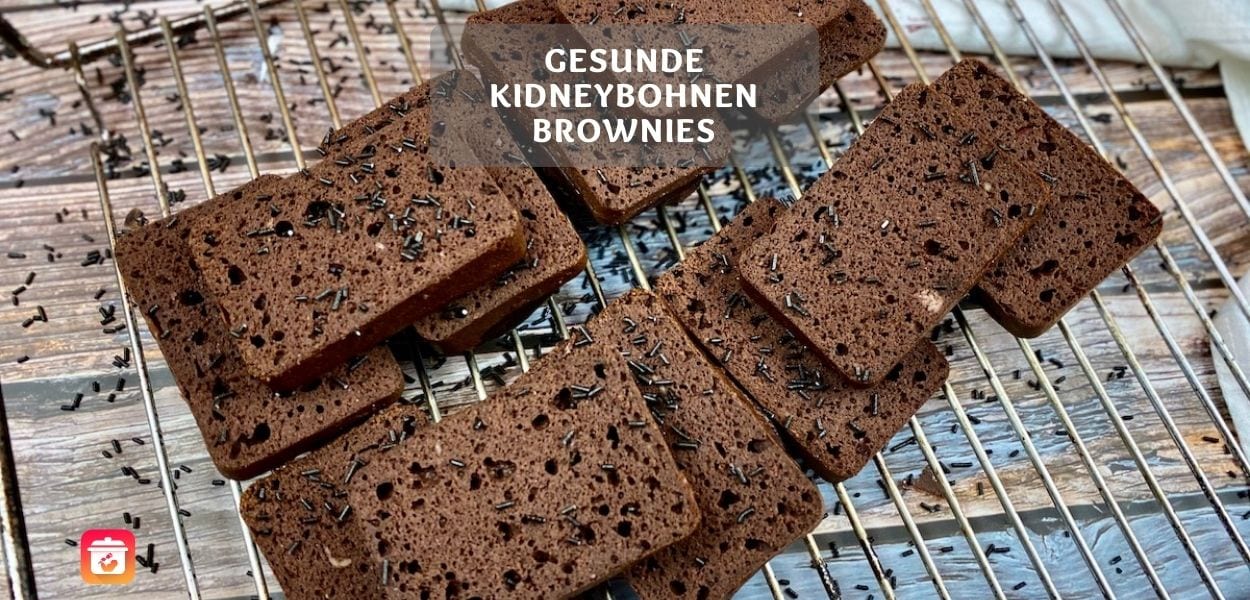 Gesunde Kidneybohnen Brownies – Schoko Brownies ohne Mehl